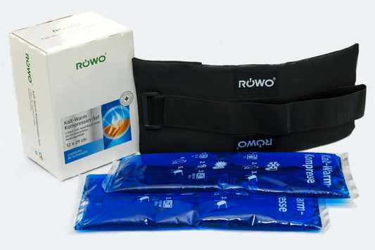 ROWO 2 Cold and Hot Compresses with velcro bandage