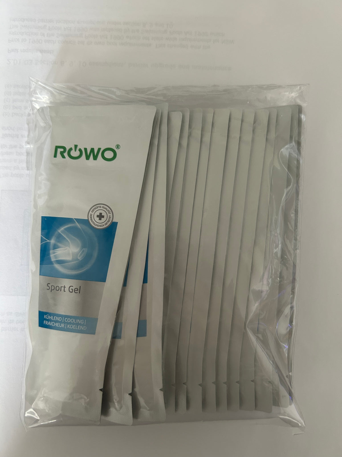 Pack of 20x5ml ROWO Sport Gel sachets